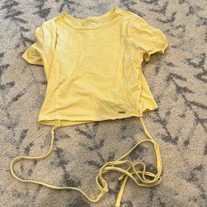 This shirt is yellow and from Hollister